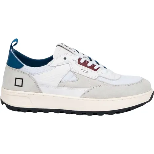 White and Blue Running Shoes , male, Sizes: 7 UK, 9 UK, 10 UK, 8 UK, 6 UK, 11 UK - D.a.t.e. - Modalova