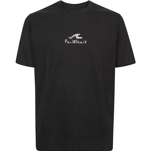 Jersey Cotton Printed T-shirt , male, Sizes: M, XL, L - PAUL & SHARK - Modalova