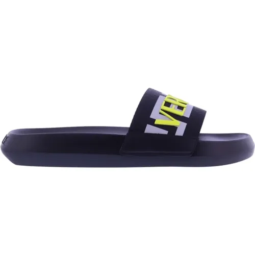 Mens Pool Slide Sandals , male, Sizes: 11 UK, 8 UK, 7 UK, 9 UK - Versace - Modalova