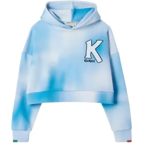 Stylischer Crop Hoodie , Damen, Größe: S - Kickers - Modalova