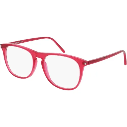 SL 146 Rote Transparente Sonnenbrille , unisex, Größe: 53 MM - Saint Laurent - Modalova