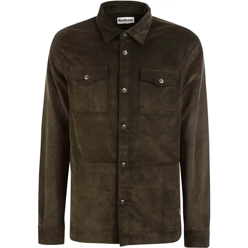 Grünes Overshirt für Herren , Herren, Größe: M - Barbour - Modalova