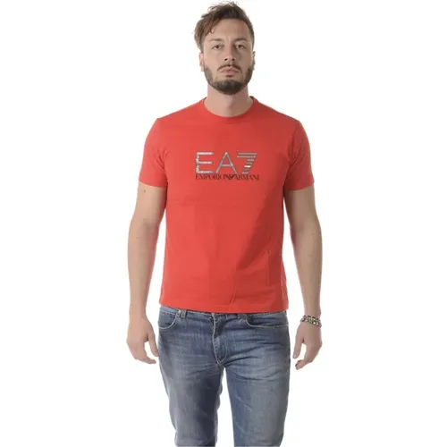Sweatshirt T-Shirt Kombination , Herren, Größe: L - Emporio Armani EA7 - Modalova