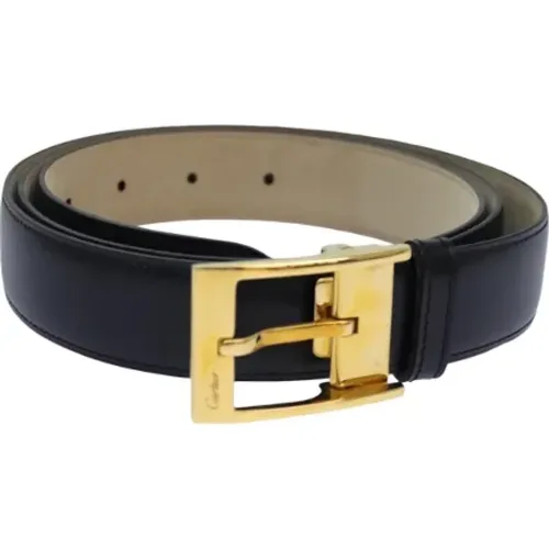 Pre-owned Leather belts , female, Sizes: ONE SIZE - Cartier Vintage - Modalova