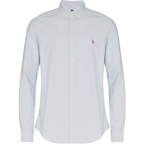 Langarm Button-Down Hemd , Herren, Größe: M - Ralph Lauren - Modalova