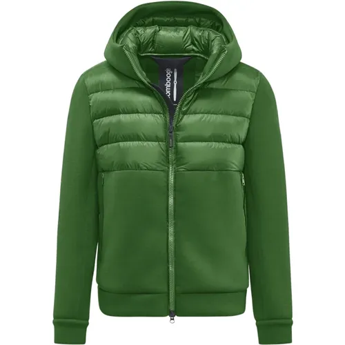 Versatile Bimaterial Hooded Jacket , male, Sizes: M, L, 3XL, XL, S, 2XL - BomBoogie - Modalova