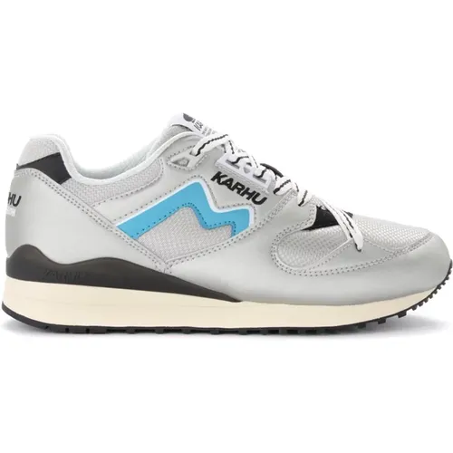 Sneakers aus Mesh und Silber mit blauen und pinken Details , Damen, Größe: 40 EU - Karhu - Modalova