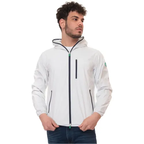 Slim Fit Hooded Harrington Jacke , Herren, Größe: 2XL - Save The Duck - Modalova