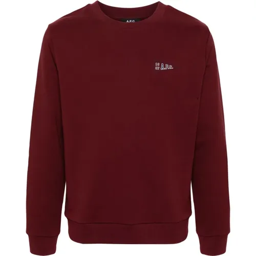 Standard College Print Sweatshirt , Herren, Größe: M - A.P.C. - Modalova