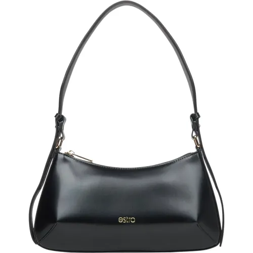 Damen Schwarze Baguette Tasche Er00115787 - Estro - Modalova