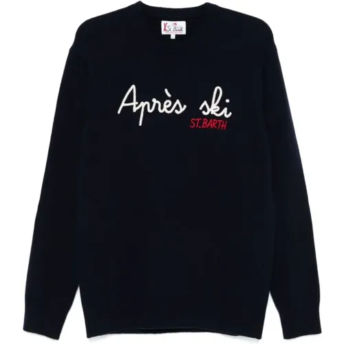 Knit Sweater 'Après Ski' Embroidered , male, Sizes: L, XL, S - MC2 Saint Barth - Modalova