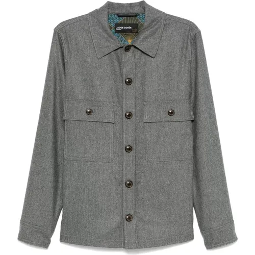 Wool Shirt Jacket , male, Sizes: L, XL - Jacob Cohën - Modalova