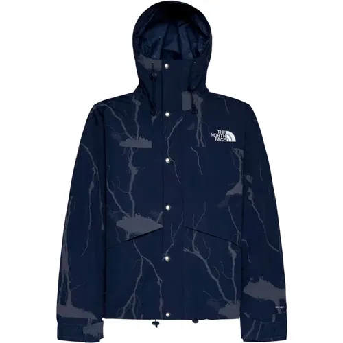 Waterproof Windproof Lightening Print Coat , male, Sizes: S, XL - The North Face - Modalova