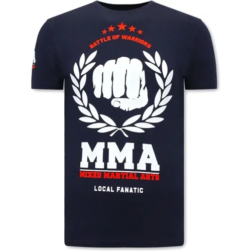 MMA Fighter Men T-Shirt , male, Sizes: XL, M, L, S - Local Fanatic - Modalova