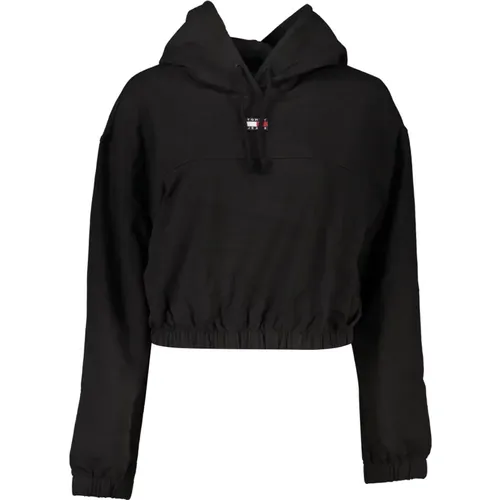 Kapuzenpullover Schwarz Langarm Logo - Tommy Hilfiger - Modalova