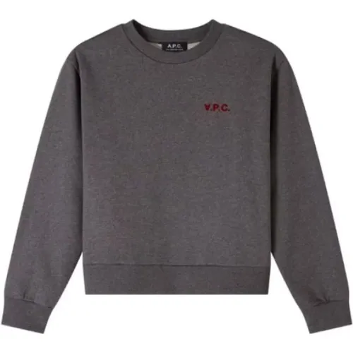 Round Neck Sweatshirt Logo Heart , male, Sizes: S, M, XS - A.p.c. - Modalova