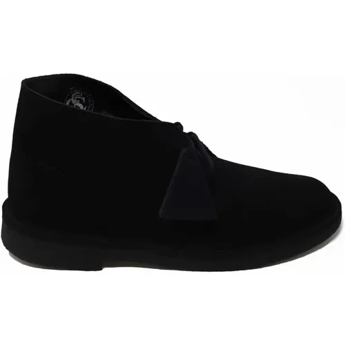 Elegante Schuhe Desert Boot Schwarz , Herren, Größe: 44 EU - Clarks - Modalova