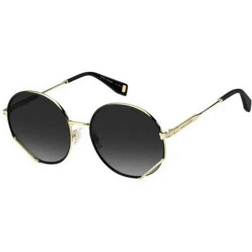 Goldene Sonnenbrille für Frauen , Damen, Größe: 48 MM - Marc Jacobs - Modalova