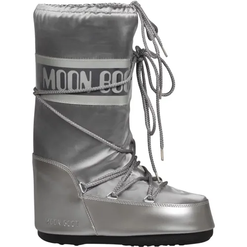 Glance Wasserdichte Satin Stiefel , Damen, Größe: 39 EU - moon boot - Modalova