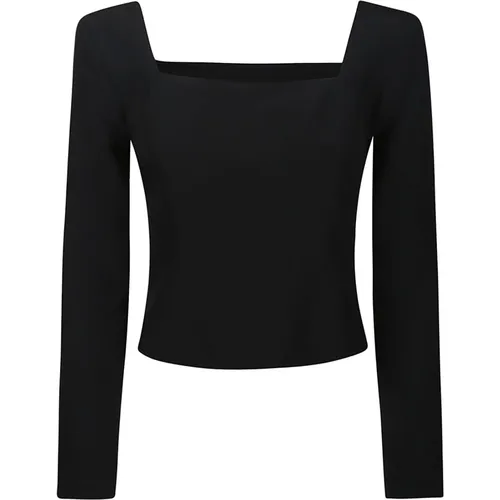 Elegant Square Neck Sweater , female, Sizes: S - Federica Tosi - Modalova