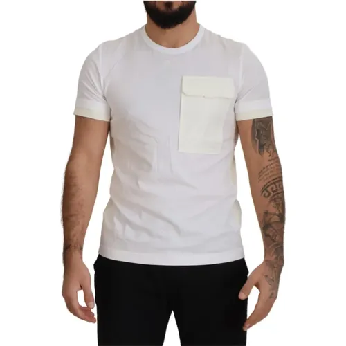 T-Shirt mit Klappentasche und Kurzen Ärmeln - Dolce & Gabbana - Modalova
