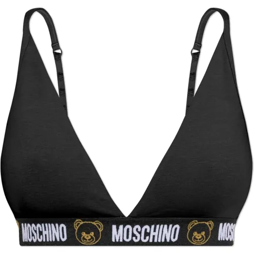 Logo Bra , Damen, Größe: L - Moschino - Modalova