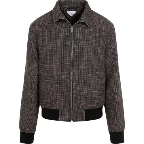 Charcoal Blouson Jacket , male, Sizes: M, XL - Bottega Veneta - Modalova