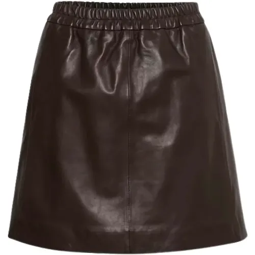 Americano Leather Skirt - Stylish and Versatile , female, Sizes: S, 2XS - InWear - Modalova