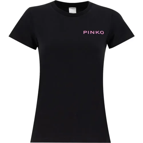 T-shirt , female, Sizes: XS, L - pinko - Modalova