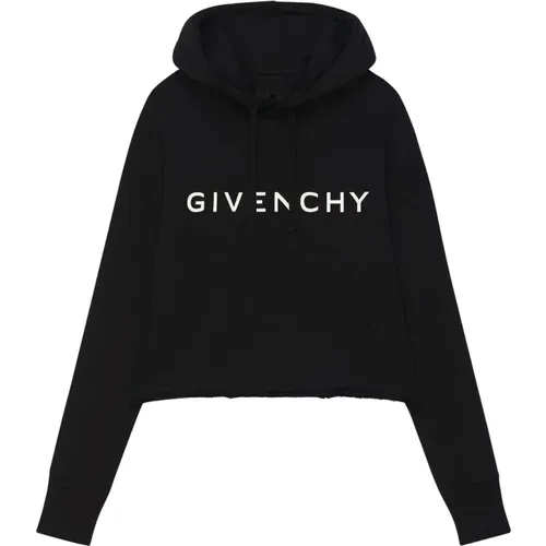 Hooded Sweatshirt with Print , female, Sizes: S - Givenchy - Modalova