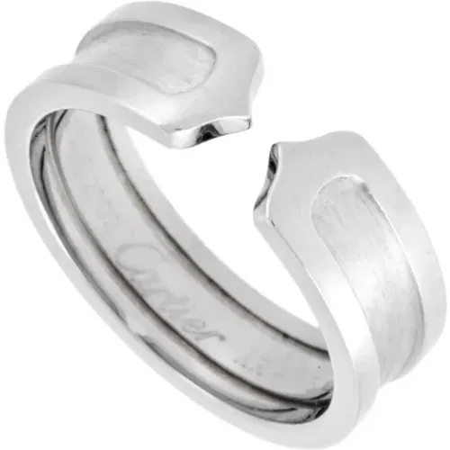 Pre-owned White Gold rings , female, Sizes: ONE SIZE - Cartier Vintage - Modalova