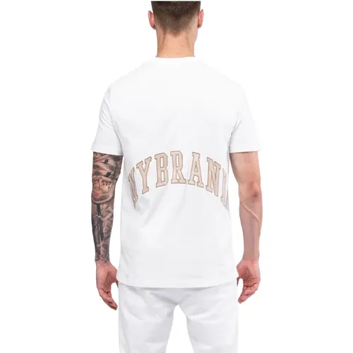 College T-Shirt in Weiß , Herren, Größe: M - My Brand - Modalova