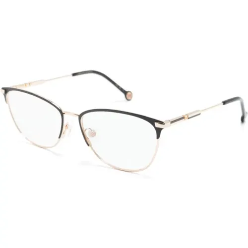 Goldene Optische Brille Must-Have , Damen, Größe: 56 MM - Carolina Herrera - Modalova