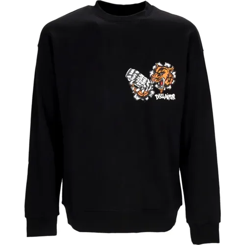 Tiger Crewneck Sweatshirt Streetwear , male, Sizes: XL, L, S, M - Disclaimer - Modalova
