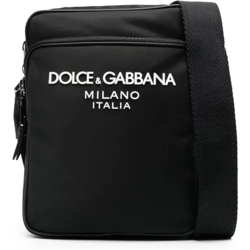 Shoulder Bag with Zip Pocket , male, Sizes: ONE SIZE - Dolce & Gabbana - Modalova