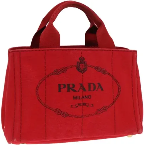 Pre-owned Canvas prada-bags , female, Sizes: ONE SIZE - Prada Vintage - Modalova