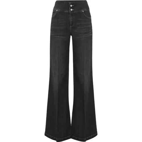 Ausgestellte Jeans mit hoher Taille , Damen, Größe: W29 - Kocca - Modalova