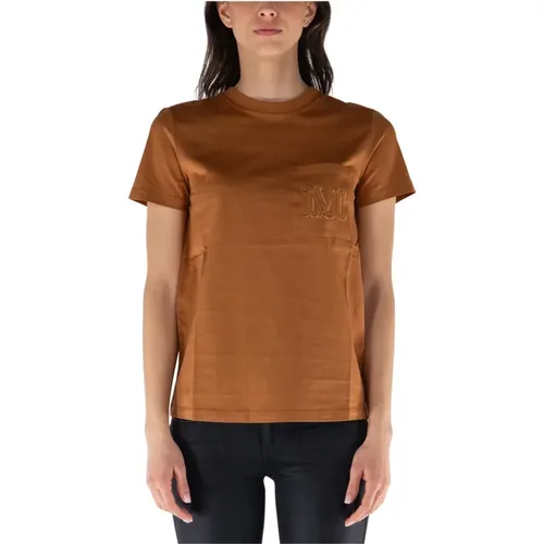 Papaia T-Shirt , female, Sizes: L, XL, XS, S, M - Max Mara - Modalova