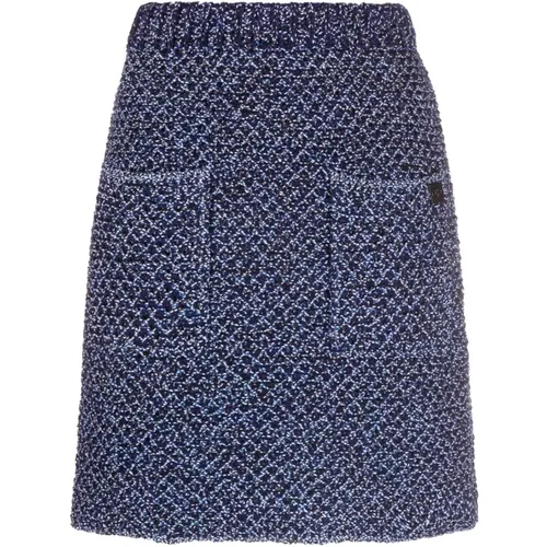 High-waisted Cotton Skirt , female, Sizes: M - Salvatore Ferragamo - Modalova