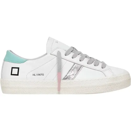 Silver Laminate Sneakers , female, Sizes: 4 UK - D.a.t.e. - Modalova