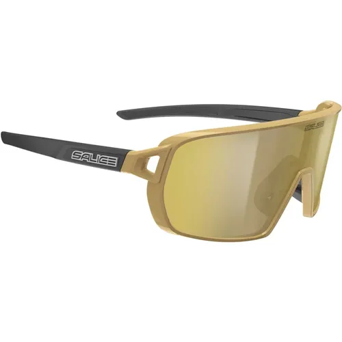 Gold Sunglasses with Clear Lens , unisex, Sizes: ONE SIZE - Salice - Modalova