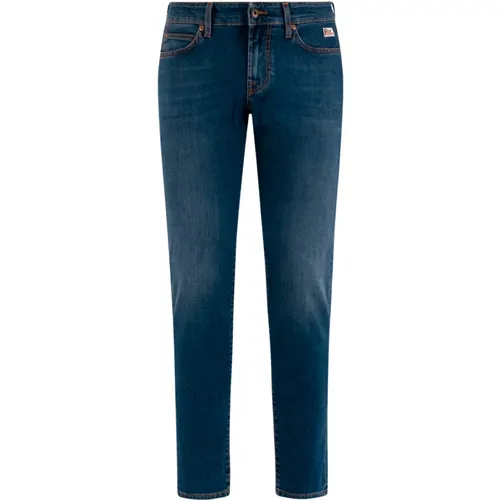 Denim Jeans mit leichten Abnutzungen , Herren, Größe: W33 - Roy Roger's - Modalova