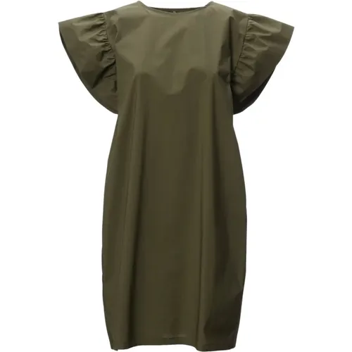 Baumwoll Puffärmel Kleid , Damen, Größe: XL - Manila Grace - Modalova