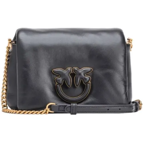 Stylish Leather Handbag , female, Sizes: ONE SIZE - pinko - Modalova