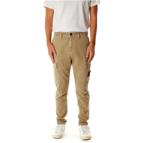 Tapered Fit Cargo Hose , Herren, Größe: W31 - Stone Island - Modalova