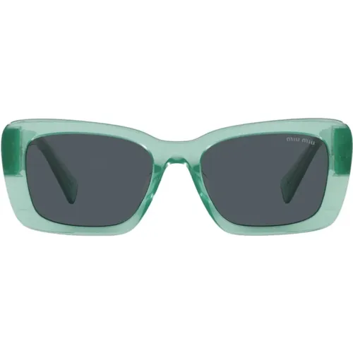 Transparent Cateye Sunglasses , female, Sizes: 53 MM - Miu Miu - Modalova