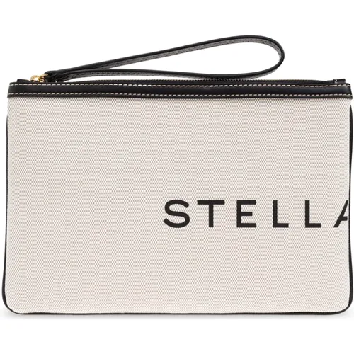 Handtasche mit bedrucktem Logo - Stella Mccartney - Modalova