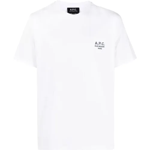 Baumwoll-T-Shirt mit Aufgedrucktem Logo - S , Herren, Größe: 2XL - A.p.c. - Modalova