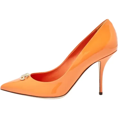 Pre-owned Leather heels , female, Sizes: 4 1/2 UK - Dolce & Gabbana Pre-owned - Modalova
