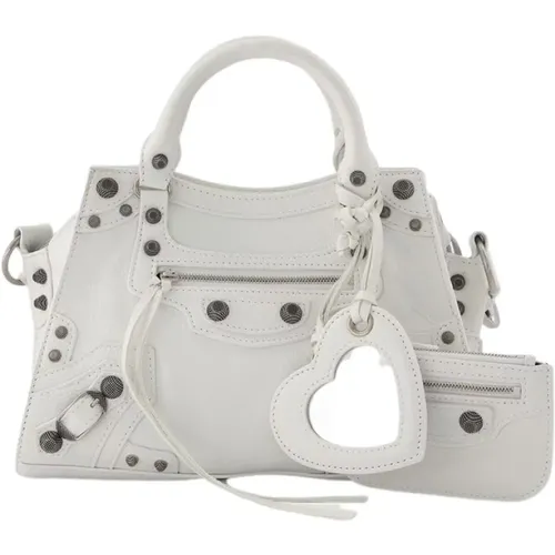 Neo Cagole Xs Crossbody - Optic - Leather , female, Sizes: ONE SIZE - Balenciaga - Modalova